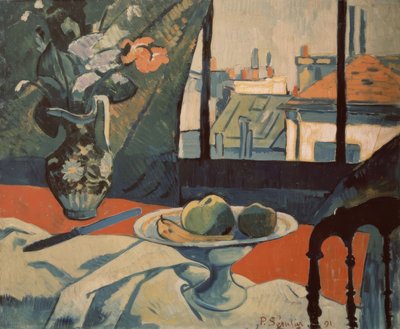 NATURALEZA MUERTA EN LA VENTANA - 1891 - O/L - PINTURA NABI tekijältä Paul Sérusier