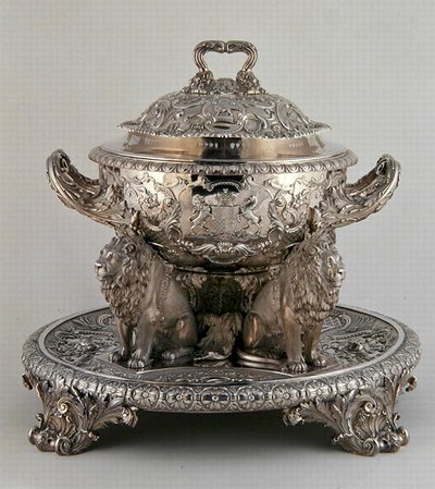Soup Tureen, valmistaja Rundell, Bridge ja Rundell tekijältä Paul Storr