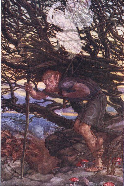 Ja silti minun täytyy kirota, kuva Myrskystä, 1908 tekijältä Paul Vincent Woodroffe