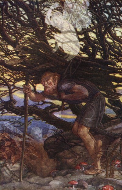 La tempesta de William Shakespeare, Acte II, Escena 2 (litografia en color)finès tekijältä Paul Vincent Woodroffe