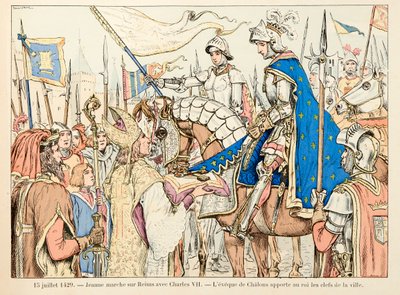 Kuvitus otettu Theodore Cahun kirjasta "" Joan of Arc "" ja kuvittanut Paul De Semant (1855-1915): 15. heinäkuuta tekijältä Paul de Semant