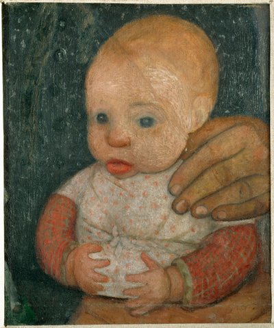 Vauva ja äidin käsi tekijältä Paula Modersohn-Becker