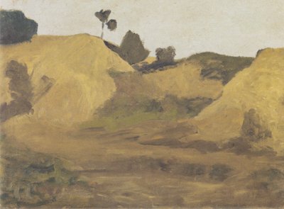Landschaft am Weyerberg tekijältä Paula Modersohn-Becker
