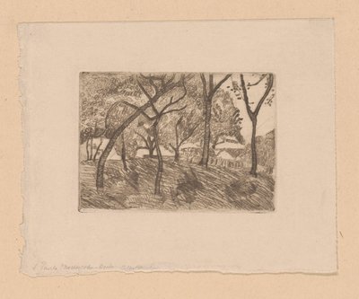 metsänäkymä tekijältä Paula Modersohn Becker (signed by artist)