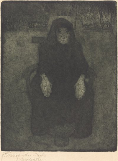Vanha nainen tekijältä Paula Modersohn Becker