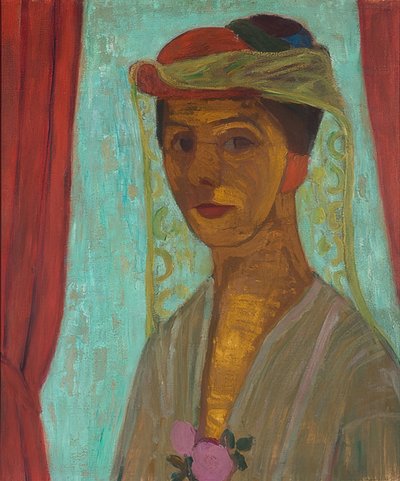 Omakuva hatulla ja hunnulla. 1906-07 tekijältä Paula Modersohn Becker