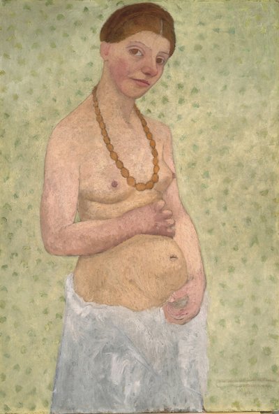 Omakuva kuudentena hääpäivänä, 1906 tekijältä Paula Modersohn Becker