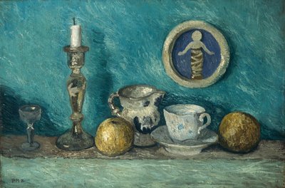 Asetelma della Robbia Putton kanssa, c. 1905. tekijältä Paula Modersohn Becker