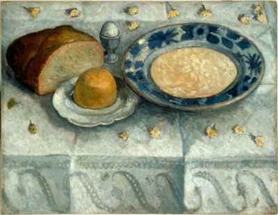 Asetelma maidon kylläisyydestä tekijältä Paula Modersohn Becker