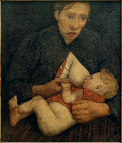Imettävä äiti tekijältä Paula Modersohn Becker