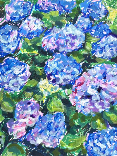 Värikkäät hydrangeakukat tekijältä Pauline Wegman | Key and Sea Creative