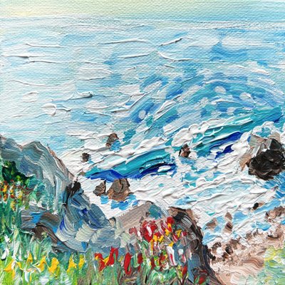 Elävät rannikon aallot tekijältä Pauline Wegman | Key and Sea Creative