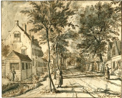 Bezuidenhoutseweg Herengrachtin suuntaan, 1760 tekijältä Paulus Constantijn la Fargue