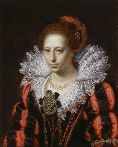 Nuoren naisen muotokuva, n. 1620 tekijältä Paulus Moreelse