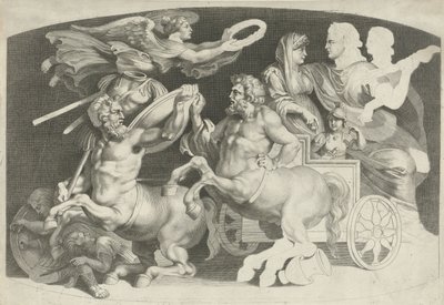 Camee met de triumph van Germanicus en Agrippina Pietro Paolo Rubeniin suunnittelemia erilaisia ​​antiikin akaattihahmoja (sarjan nimi) tekijältä Paulus Pontius (attributed to)