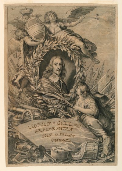 Arkkiherttua Leopold Wilhelmin (1614-1662) muotokuva tekijältä Paulus Pontius