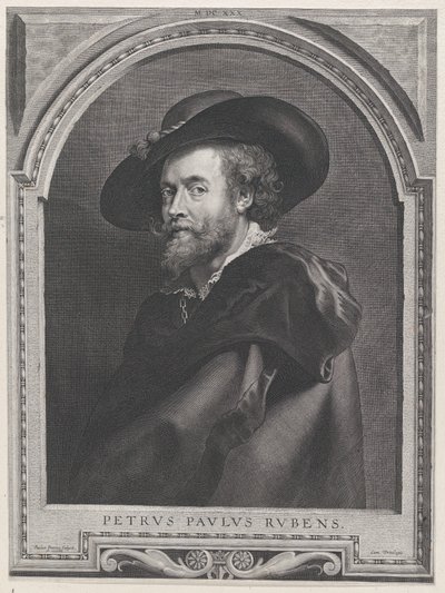 Muotokuva Peter Paul Rubensista, 46 vuotta, 1630, 1630. tekijältä Paulus Pontius