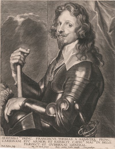 Serenity Prinssi. Franciscus Thomas Savoylainen, prinssi. Carignani jne. Panssari ja armeija tekijältä Paulus Pontius