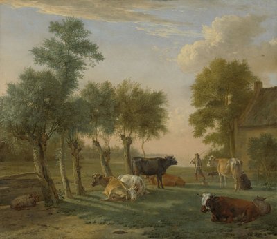 Lehmät niityllä lähellä maatilaa, 1653 tekijältä Paulus Potter
