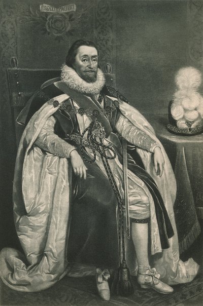 Kuningas Jaakob I ja VI, 1603, 1904 tekijältä Paulus van Somer