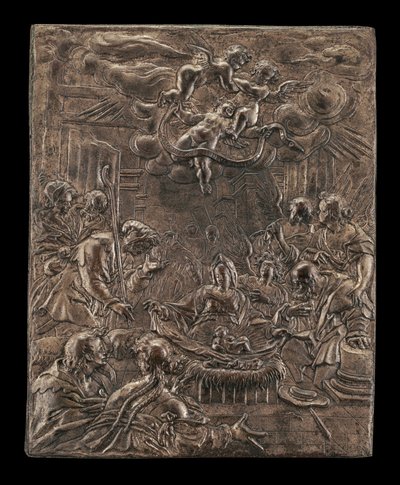 Paimenten palvonta, n. 15901600. tekijältä Paulus van Vianen