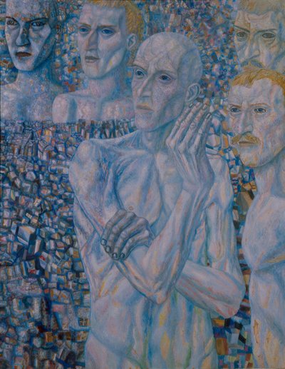 Miehet, 1930-luvun alku tekijältä Pavel Nikolayevich Filonov