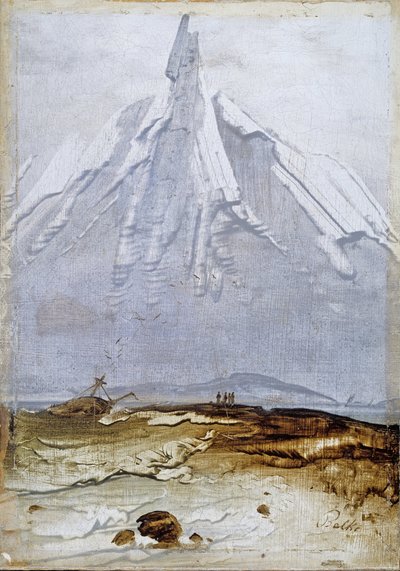 Rannikkomaisema ja hylky tekijältä Peder Balke