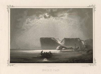 Nordcap. Kuvaus Norge fremstillet ja Tegninger av Asbjørnsen, P.Chr. ja utgitt av Chr. Tønsberg (nro, 1848) tekijältä Peder Balke