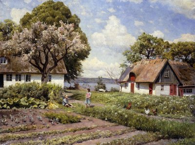 Lapset pihalla tekijältä Peder Monsted