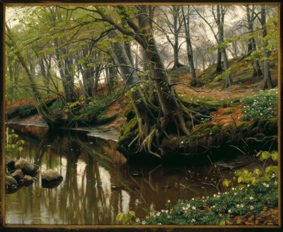 Frühlingstag am Waldesrand tekijältä Peder Monsted