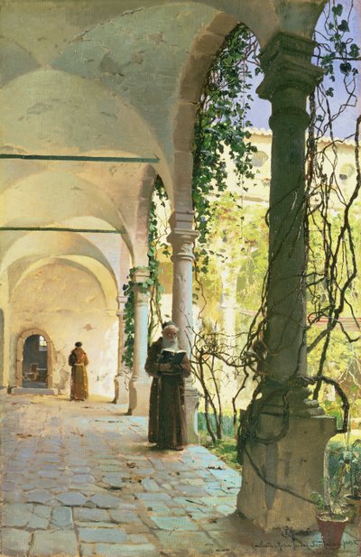 Santa Maria Jesus -luostarin luostarissa Taorminassa tekijältä Peder Monsted