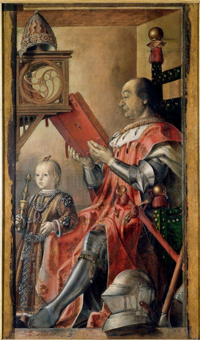Frederic III de Montefeltron kaksoismuotokuva (Federico da Montefeltro tekijältä Pedro Berruguete