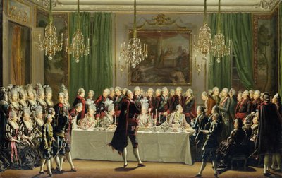 Tukholman palatsi, uudenvuodenaatto 1779 tekijältä Pehr Hilleström