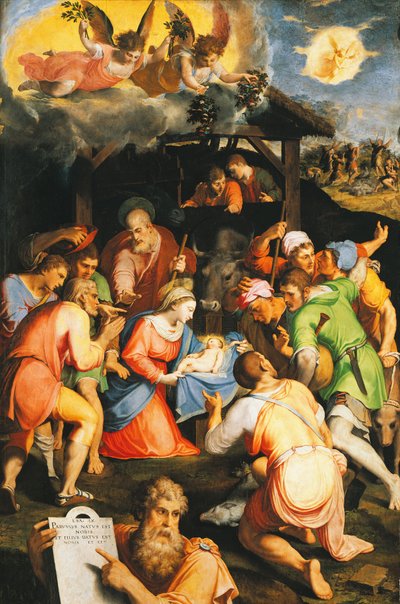 Paimenten palvonta, Pellegrino Tibaldi (1541-1583) tekijältä Pellegrino Tibaldi
