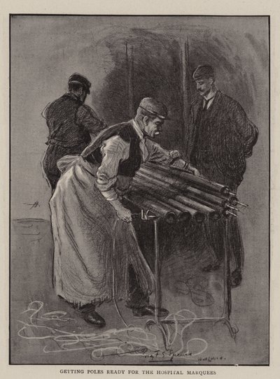Puolalaisten valmistaminen Hospital Marqueesia varten tekijältä Percy F.S. Spence