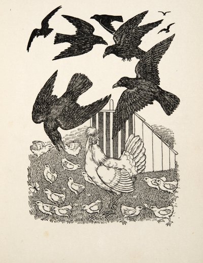 A Calculating Crow, kirjasta A Hundred Anecdotes of Animals, julkaisu. 1924 tekijältä Percy J. Billingshurst