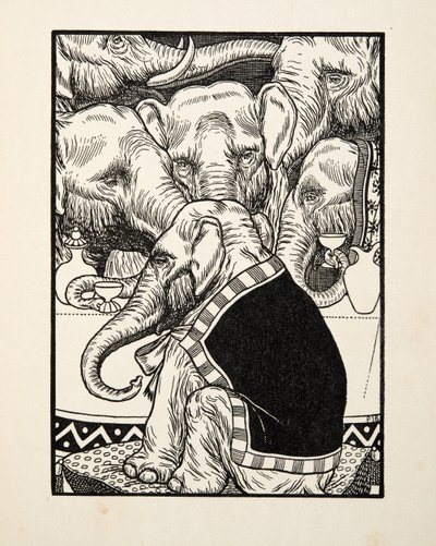 Nelijalkaisten komedia, sarjasta Sata anekdoottia eläimistä, pub. 1924 tekijältä Percy J. Billingshurst