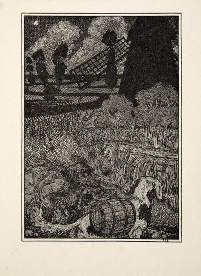Canine Smugglers, sarjasta A Hundred Anekdotes of Animals, pub. 1924 tekijältä Percy J. Billingshurst