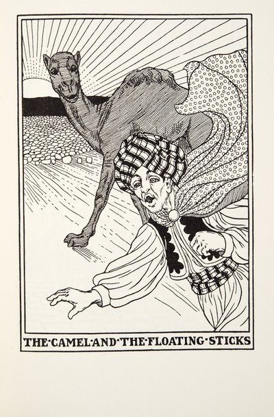 Kameli ja kelluvat kepit, Fontainen saduista, pub. 1905 tekijältä Percy J. Billingshurst