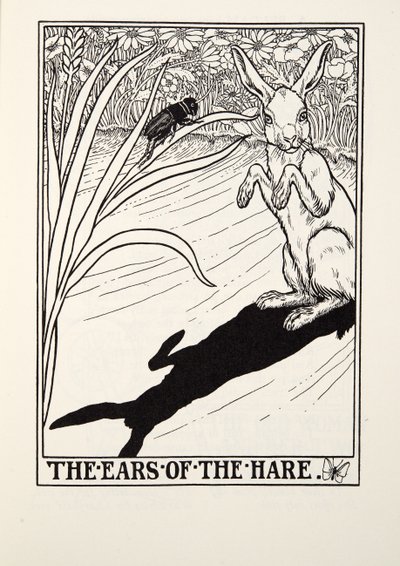 The Ears of the Hare of the Hare, Fontaine Fables, pub. 1905 tekijältä Percy J. Billingshurst