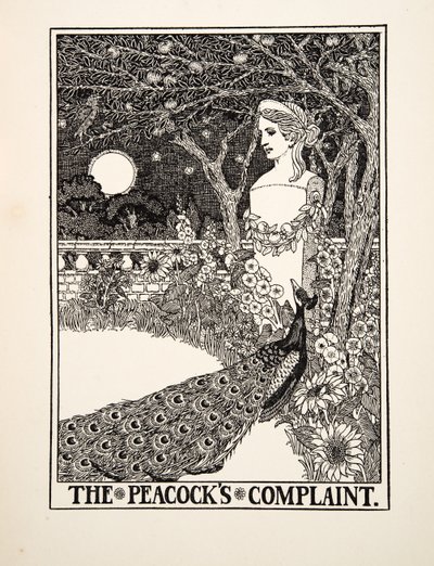 The Peacocks Complaint, teoksesta A Hundred Fables of Aesop, julkaistu 1903. tekijältä Percy J. Billingshurst