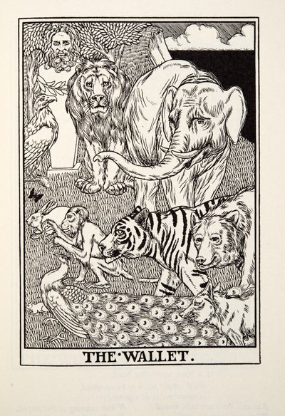 Lompakko, teoksesta Fontaine Fables, pub. 1905 tekijältä Percy J. Billingshurst