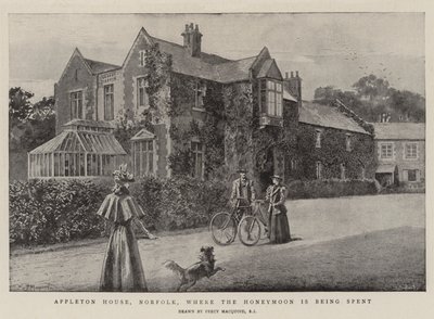 Appleton House, Norfolk, jossa häämatkaa vietetään tekijältä Percy Macquoid