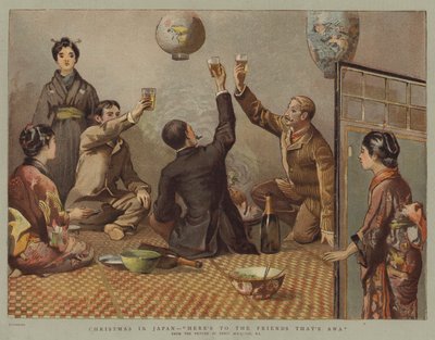 Joulu Japanissa, tässä on ystäville, joka on Awa (chromolitho) tekijältä Percy Macquoid