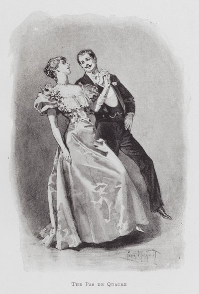 Tanssi: The Pas de Quatre (litho) tekijältä Percy Macquoid