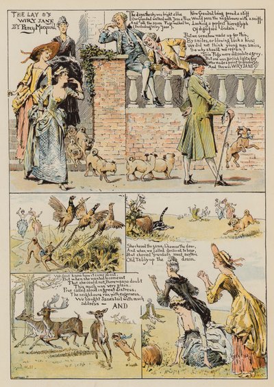 The Lay of Wiry Jane, Percy Macquoid (chromolitho) tekijältä Percy Macquoid