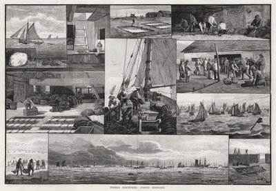 Fishing Industries, osteriruoppaus (kaiverrus) tekijältä Percy Robert Craft