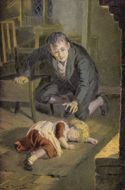 George Eliotin kuvitus Silas Marnerille (väri litho) tekijältä Percy Tarrant