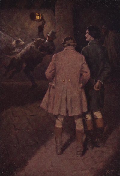 Emily Bronten kuvitus Wuthering Heightsille (värilitho) tekijältä Percy Tarrant