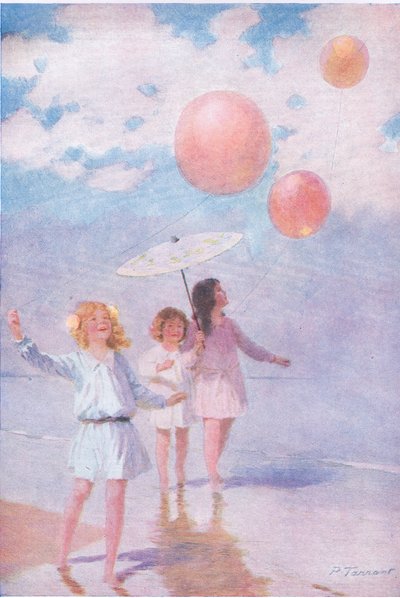 Melontaa auringonpaisteessa, kuvitus My Magazinesta tekijältä Percy Tarrant